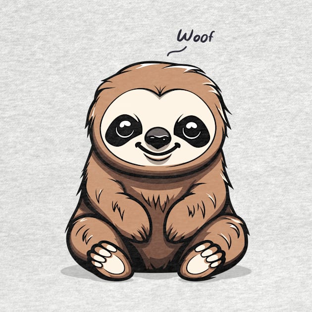 Confused Sloth Barking by Mad Swell Designs
